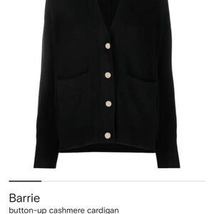 Black Button-Up Cashmere Cardigan